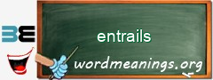 WordMeaning blackboard for entrails